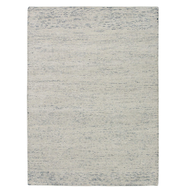 Lark Manor Tom Handmade Tufted Wool Cream/Grey Rug & Reviews Wayfair